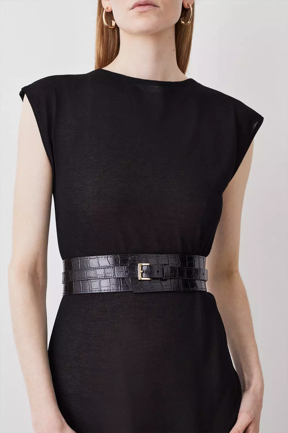 Croc on sale effect belt